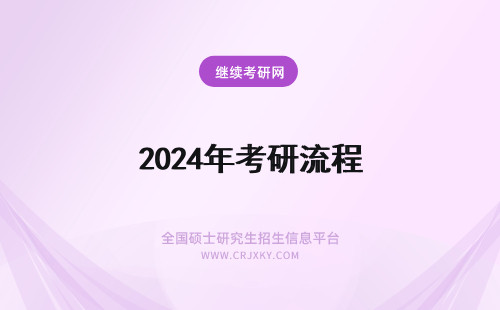 2024年考研流程 考研报名流程（官方网报流程图）(24考研报名流程)