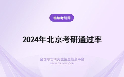 2024年北京考研通过率 北京联合大学考研通过率