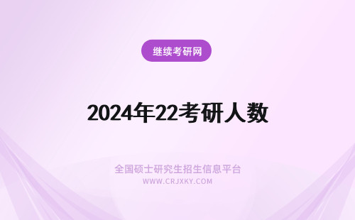 2024年22考研人数 22考研考试人数