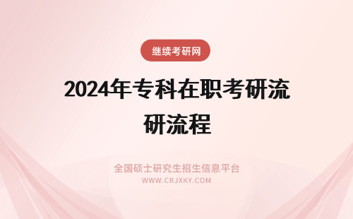 2024年专科在职考研流程 专科报考在职研究生流程