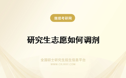 研究生志愿如何调剂 双证在职研究生调剂志愿如何填写？