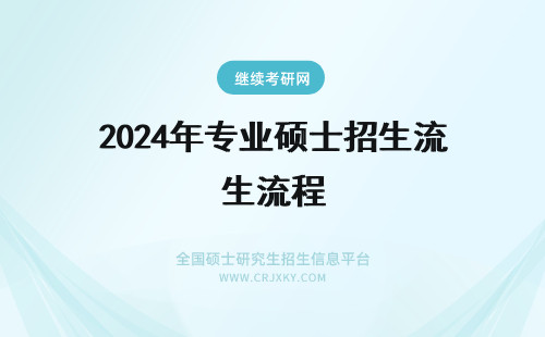 2024年专业硕士招生流程 专业硕士招生流程详情