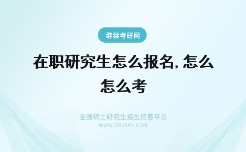 在职研究生怎么报名,怎么考 研究生怎么报名