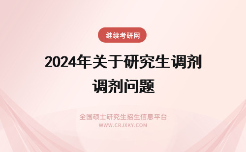 2024年关于研究生调剂问题 关于研究生调剂的问题！！！