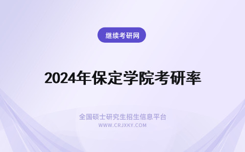 2024年保定学院考研率 保定理工学院考研率