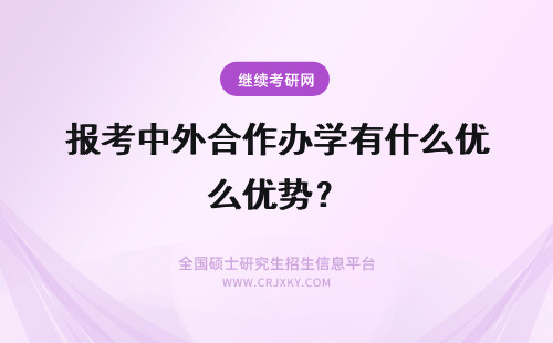 报考中外合作办学有什么优势？ 报考荷兰商学院中外合作办学有什么优势