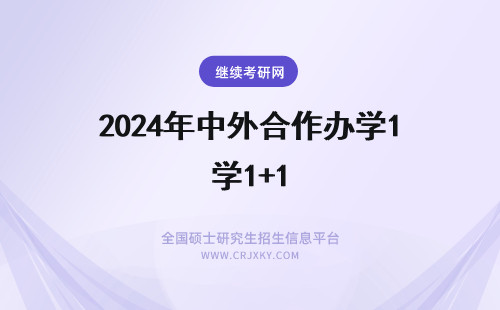 2024年中外合作办学1+1 中外合作办学3加1那1年钱多吗